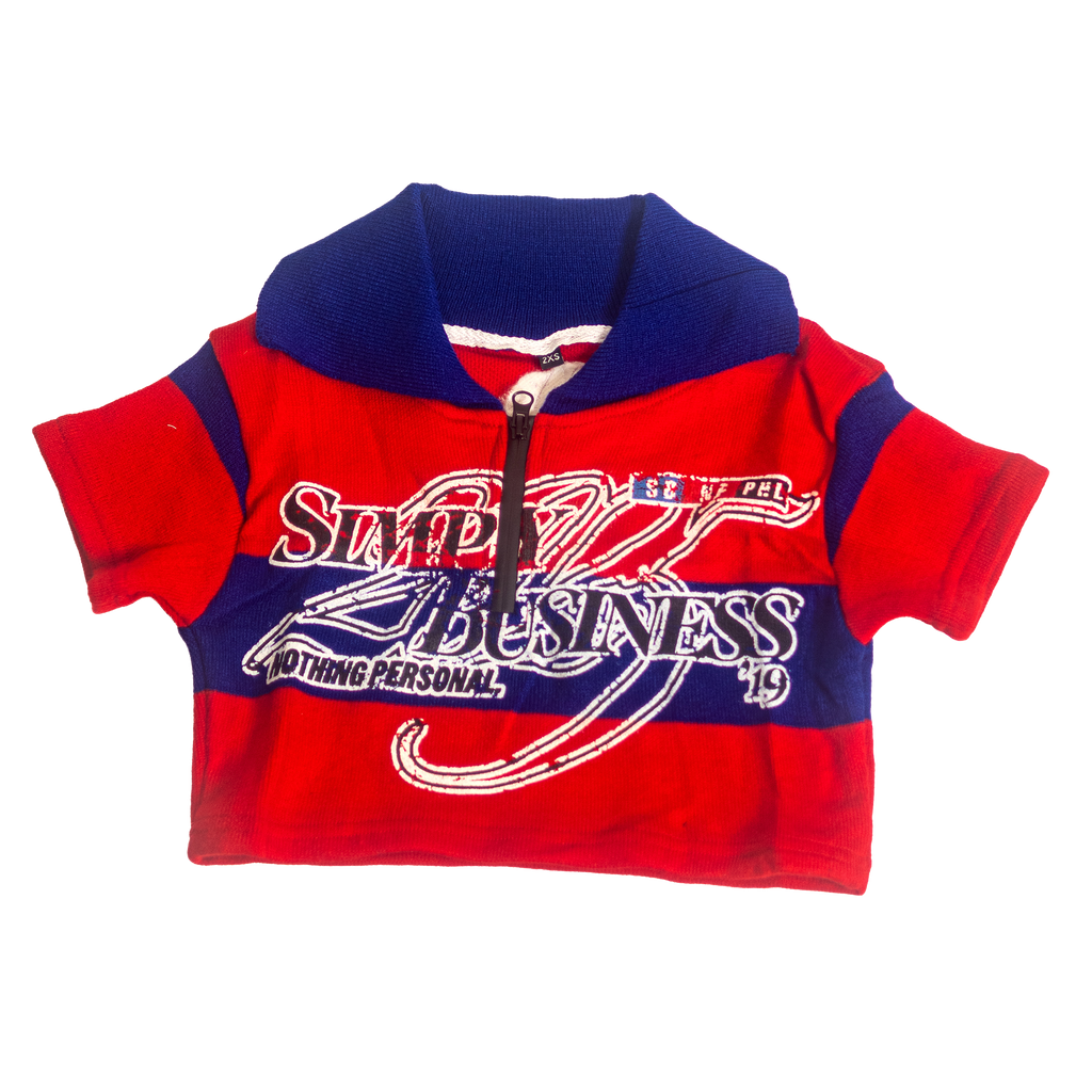 “Racer” Crop Top